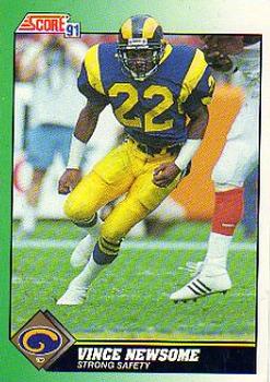 1991 Score #259 Vince Newsome Front