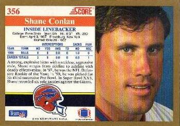 1991 Score #356 Shane Conlan Back