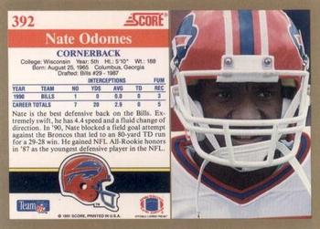 1991 Score #392 Nate Odomes Back