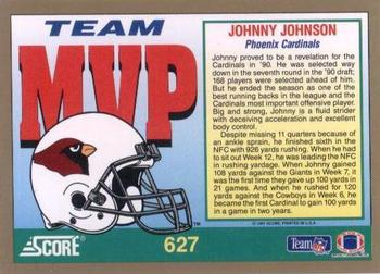 1991 Score #627 Johnny Johnson Back