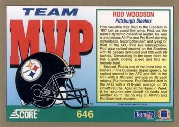 1991 Score #646 Rod Woodson Back