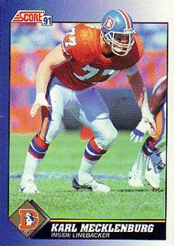 1991 Score #77 Karl Mecklenburg Front