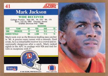 1991 Score #41 Mark Jackson Back