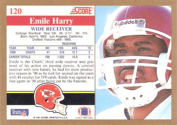 1991 Score #120 Emile Harry Back