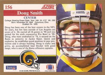 1991 Score #156 Doug Smith Back
