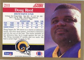 1991 Score #211 Doug Reed Back