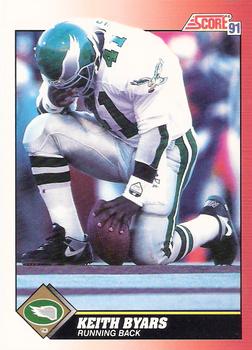 1991 Score #220 Keith Byars Front