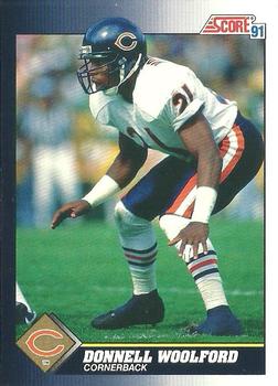 1991 Score #548 Donnell Woolford Front