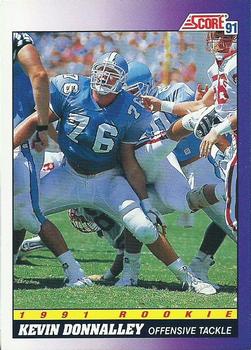 1991 Score #607 Kevin Donnalley Front