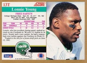1991 Score Supplemental #13T Lonnie Young Back