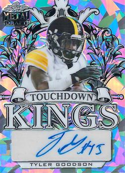 2022 Leaf Metal Draft - Touchdown Kings Autographs Crystal Silver #TK-TG1 Tyler Goodson Front