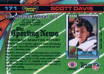 1991 Stadium Club #171 Scott Davis Back