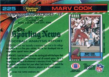 1991 Stadium Club #225 Marv Cook Back