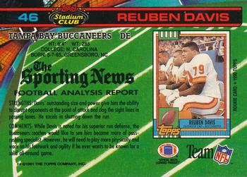 1991 Stadium Club #46 Reuben Davis Back