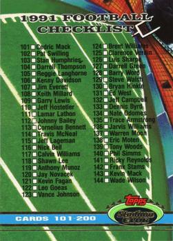 1991 Stadium Club #497 Checklist: 101-200 Front