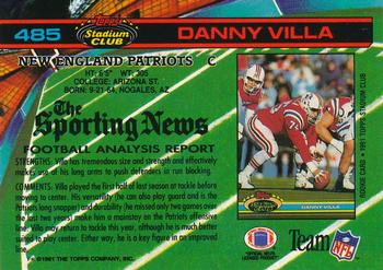 1991 Stadium Club #485 Danny Villa Back