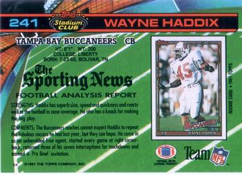1991 Stadium Club #241 Wayne Haddix Back
