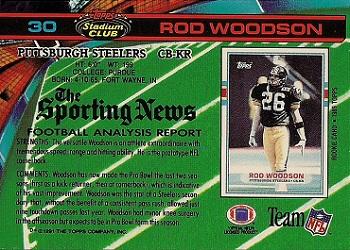 1991 Stadium Club #30 Rod Woodson Back
