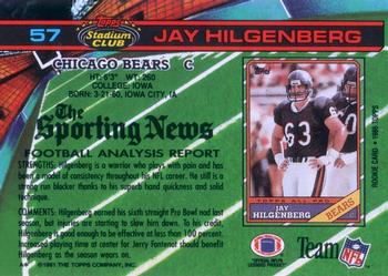 1991 Stadium Club #57 Jay Hilgenberg Back