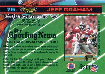 1991 Stadium Club #75 Jeff Graham Back