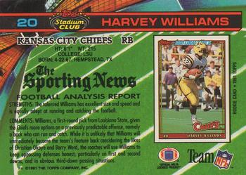 1991 Stadium Club #20 Harvey Williams Back