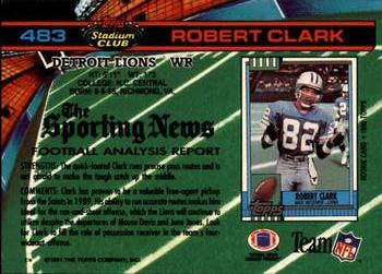 1991 Stadium Club #483 Robert Clark Back