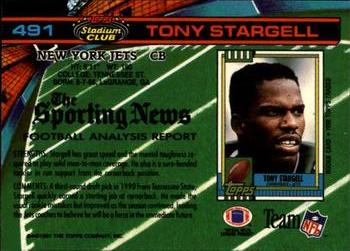 1991 Stadium Club #491 Tony Stargell Back