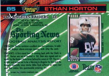 1991 Stadium Club #85 Ethan Horton Back