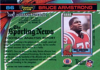 1991 Stadium Club #86 Bruce Armstrong Back