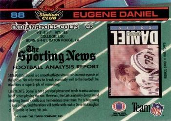 1991 Stadium Club #88 Eugene Daniel Back