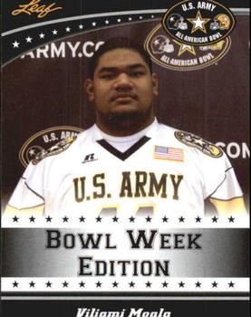 2011 Leaf Army All-American Bowl - Bowl Week Edition #West-32 Viliami Moala Front