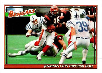 1991 Topps #631 Bengals Team Leaders/Results Front