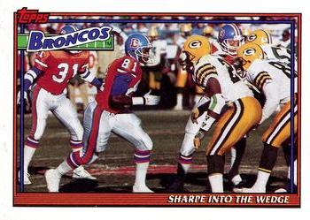 1991 Topps #634 Broncos Team Leaders/Results Front