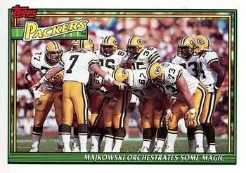 1991 Topps #636 Packers Team Leaders/Results Front