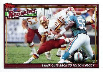 1991 Topps #655 Redskins Team Leaders/Results Front