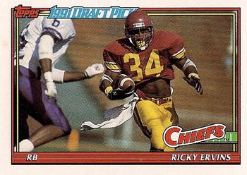 1991 Topps #200 Ricky Ervins Front