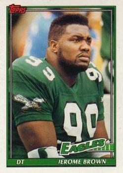 1991 Topps #205 Jerome Brown Front