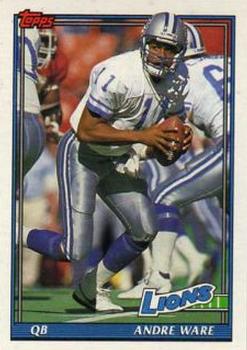 1991 Topps #416 Andre Ware Front