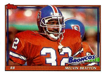 1991 Topps #555 Melvin Bratton Front