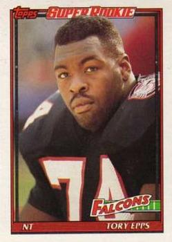 1991 Topps #586 Tory Epps Front