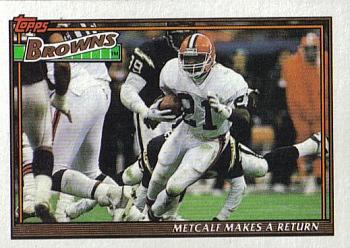 1991 Topps #632 Browns Team Leaders/Results Front