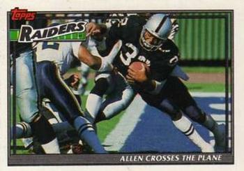 1991 Topps #640 Raiders Team Leaders/Results Front