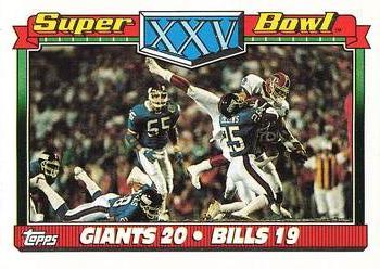 1991 Topps #1 Super Bowl XXV Front