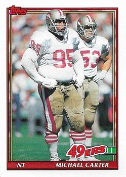 1991 Topps #62 Michael Carter Front