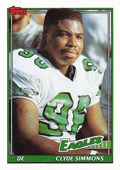 1991 Topps #216 Clyde Simmons Front