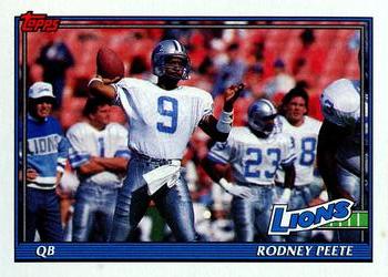 1991 Topps #408 Rodney Peete Front