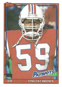 1991 Topps #620 Vincent Brown Front