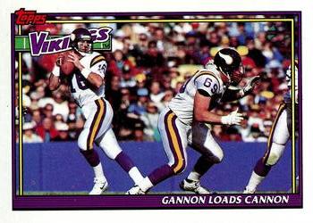 1991 Topps #643 Vikings Team Leaders/Results Front