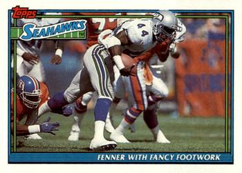 1991 Topps #653 Seahawks Team Leaders/Results Front