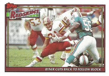 1991 Topps #655 Redskins Team Leaders/Results Front